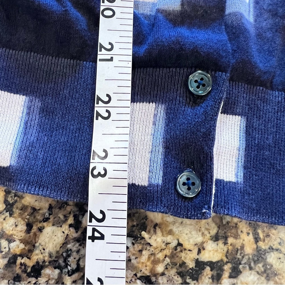 Tory Burch Navy Plaid Print Crew Neck Sweater
Size L - Picture 11 of 11